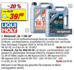 toom Baumarkt LIQUI MOLY Motorenöl ,,Nr. 1 5W-30" Angebot