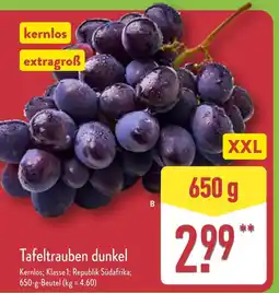 Aldi Nord Kernlos tafeltrauben dunkel Angebot