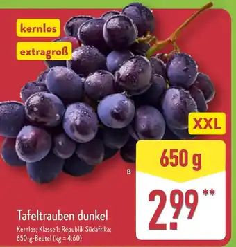 Aldi Nord Kernlos tafeltrauben dunkel Angebot