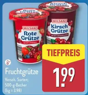 Aldi Nord Milbona rote grütze oder kirsch grütze Angebot