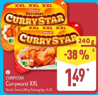 Aldi Nord Böklunder currywurst xxl Angebot