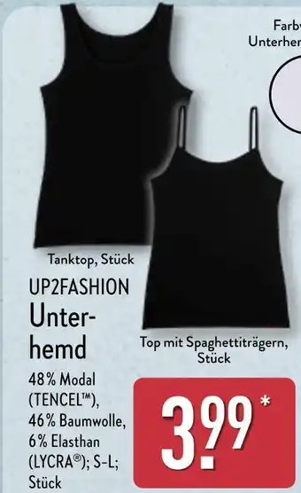 Aldi Nord Up2fashion tanktop oder top mit spaghettiträgern Angebot