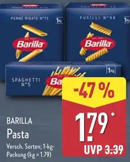 Aldi Nord Barilla pasta Angebot