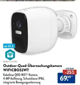 Aldi Nord Nedis smartlife outdoor-quad-überwachungskamera Angebot