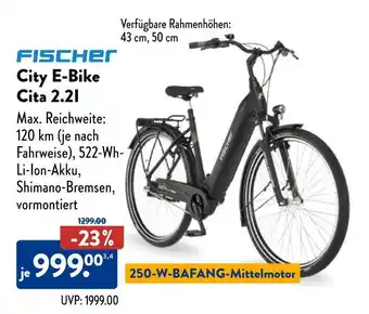 Aldi Nord Fischer city e-bike cita 2.2i Angebot