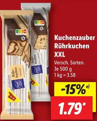 Lidl Kuchenzauber Rührkuchen XXL Angebot