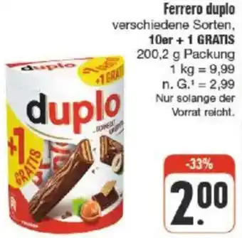 nah & gut Ferrero duplo Angebot