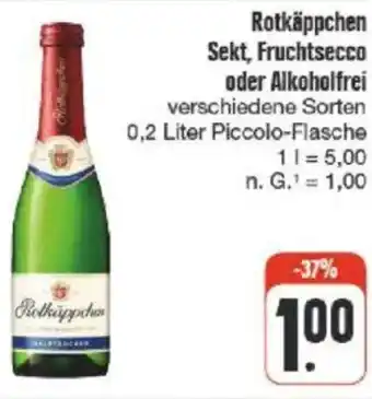 nah & gut Rotkäppchen Sekt, Fruchtsecco oder Alkoholfrei Angebot