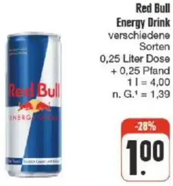 nah & gut Red Bull Energy Drink Angebot