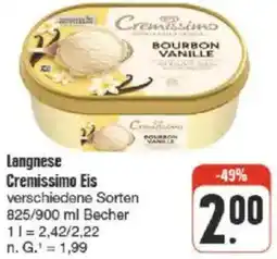 nah & gut Langnese Cremissimo Eis Angebot