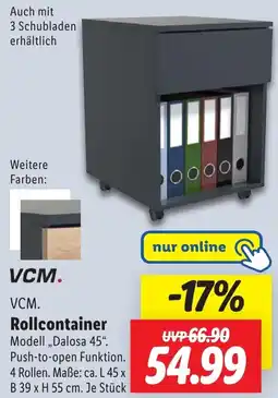 Lidl VCM Rollcontainer Angebot