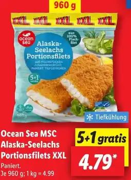 Lidl Ocean Sea MSC Alaska-Seelachs Portionsfilets XXL Angebot