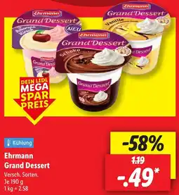 Lidl Ehrmann Grand Dessert Angebot