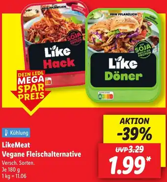 Lidl LikeMeat Vegane Fleischalternative Angebot