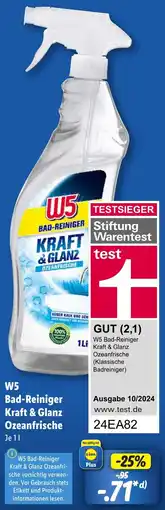 Lidl W5 Bad-Reiniger Kraft & Glanz Ozeanfrische Angebot