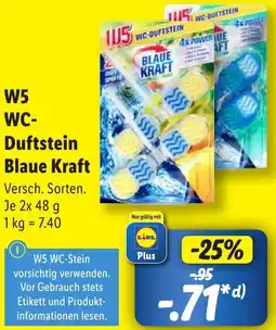 Lidl W5 WC-Duftstein Blaue Kraft Angebot