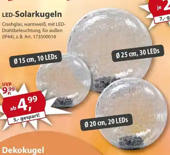 Sonderpreis Baumarkt LED-Solarkugeln Angebot