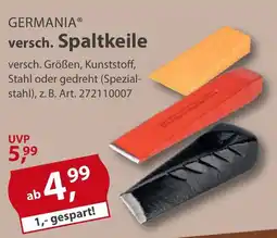 Sonderpreis Baumarkt GERMANIA versch. Spaltkeile Angebot