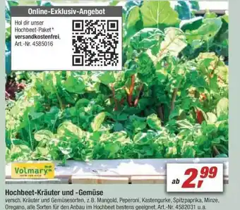 toom Baumarkt Volmary Hochbeet Kräuter Und  Gemüse Angebot