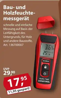 Sonderpreis Baumarkt Bau- und Holzfeuchtemessgerät Angebot