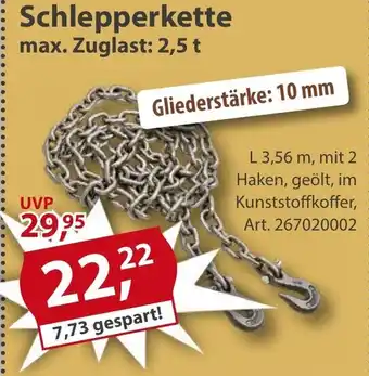 Sonderpreis Baumarkt Schlepperkette max. Zuglast: 2,5 t Angebot