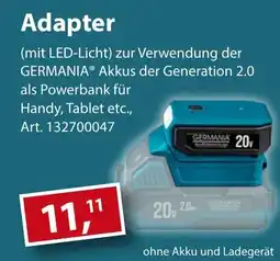 Sonderpreis Baumarkt GERMANIA Adapter Angebot