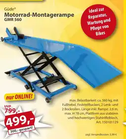 Sonderpreis Baumarkt Güde Motorrad-Montagerampe GMR 560 Angebot