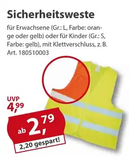 Sonderpreis Baumarkt Sicherheitsweste Angebot