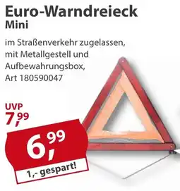 Sonderpreis Baumarkt Euro-Warndreieck Mini Angebot