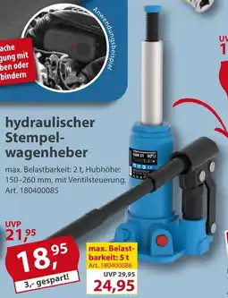 Sonderpreis Baumarkt hydraulischer Stempelwagenheber Angebot