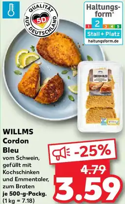 Kaufland WILLMS Cordon Bleu Angebot