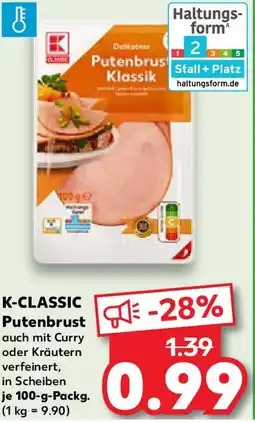 Kaufland K-CLASSIC Putenbrust Angebot