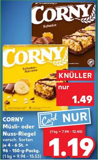 Kaufland CORNY Müsli- oder Nuss-Riegel Angebot