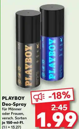 Kaufland PLAYBOY Deo-Spray Angebot