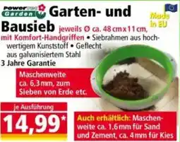 Norma Power Garden Garten- und Bausieb Angebot