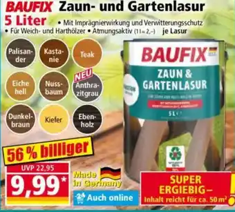 Norma BAUFIX Zaun- und Gartenlasur Angebot