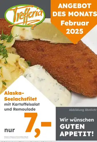 Globus Baumarkt Alaska- Seelachsfilet mit Kartoffelsalat und Remoulade Angebot