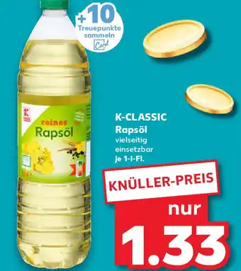 Kaufland K-CLASSIC Rapsöl Angebot