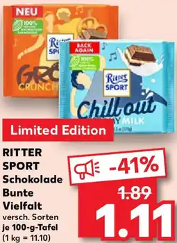 Kaufland RITTER SPORT Schokolade Vielfalt Angebot