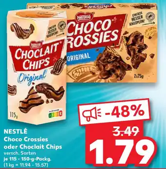 Kaufland NESTLÉ Choco Crossies oder Choclait Chips Angebot