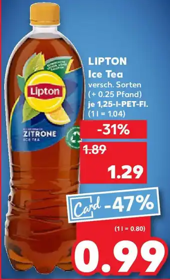 Kaufland LIPTON Ice Tea Angebot