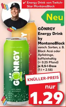 Kaufland GÖNRGY Energy Drink by Montana Black Angebot