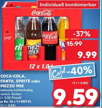 Kaufland COCA-COLA, FANTA, SPRITE oder MEZZO MIX Angebot