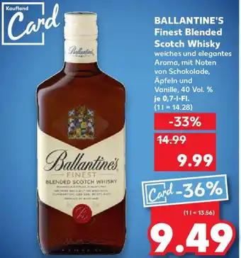 Kaufland BALLANTINE'S Finest Blended Scotch Whisky Angebot