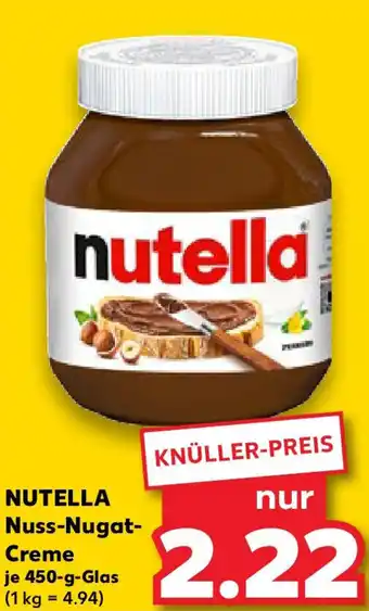 Kaufland NUTELLA Nuss-Nugat- Creme Angebot