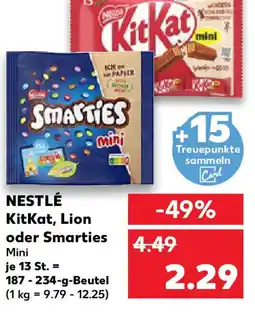 Kaufland NESTLÉ KitKat, Lion oder Smarties Mini Angebot