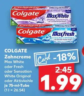 Kaufland COLGATE Zahncreme Angebot