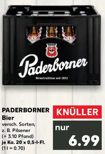 Kaufland PADERBORNER Bier Angebot