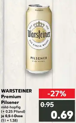 Kaufland WARSTEINER Premium Pilsener Angebot