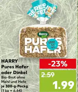 Kaufland HARRY Pures Hafer oder Dinkel Angebot